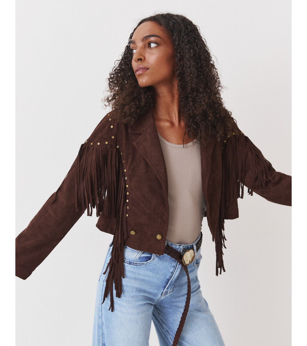 CHAQUETA ANTE FLECOS | MULAYA