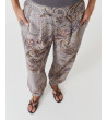 PANTALÓN BOMBACHO PAISLEY CON BANDA BOTÓN | MULAYA