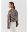 CHAQUETA ESTAMPADA PAISLEY CREMALLERA ELÁSTICO | MULAYA