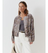 CHAQUETA ESTAMPADA PAISLEY CREMALLERA ELÁSTICO | MULAYA