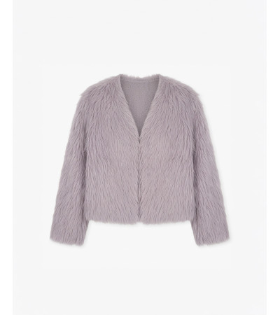 CHAQUETA PELOS BROCHE BARRIL FRONTAL | MULAYA
