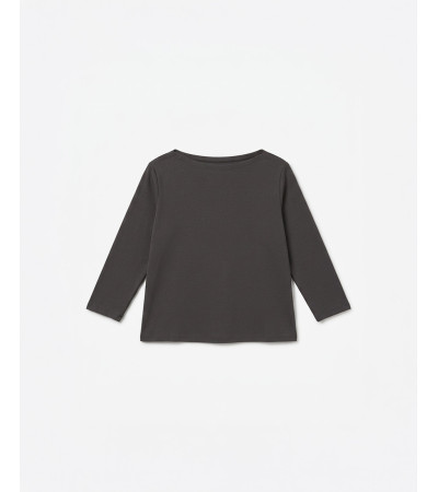 CAMISETA MANGA FRANCESA CUELLO BARCO ALGODÓN | MULAYA