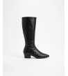 BOTAS ALTAS EFECTO PIEL TACÓN 4CM | MULAYA