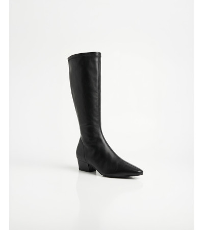 BOTAS ALTAS EFECTO PIEL TACÓN 4CM | MULAYA