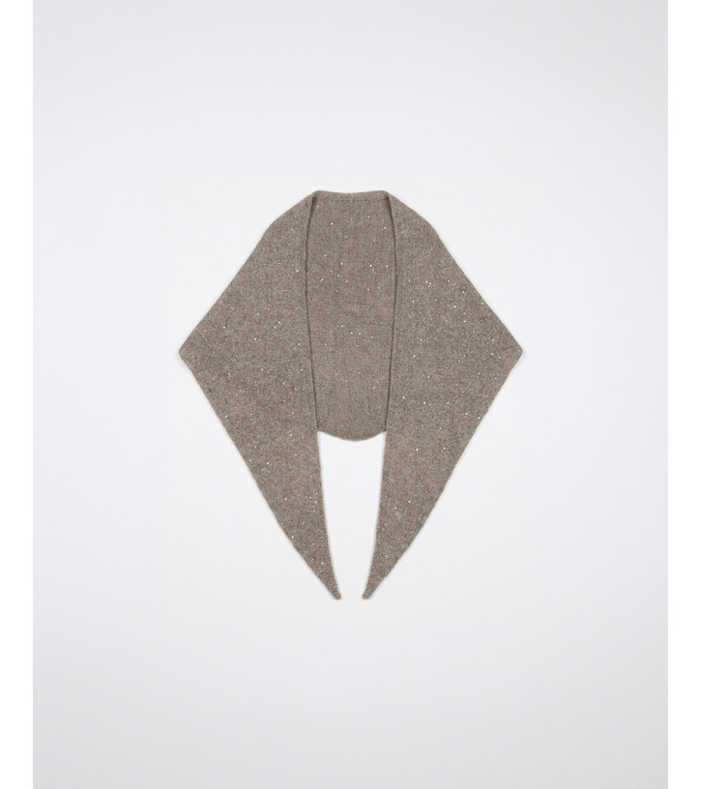 PAÑUELO TRIANGULAR LENTEJUELAS PUNTO | MULAYA