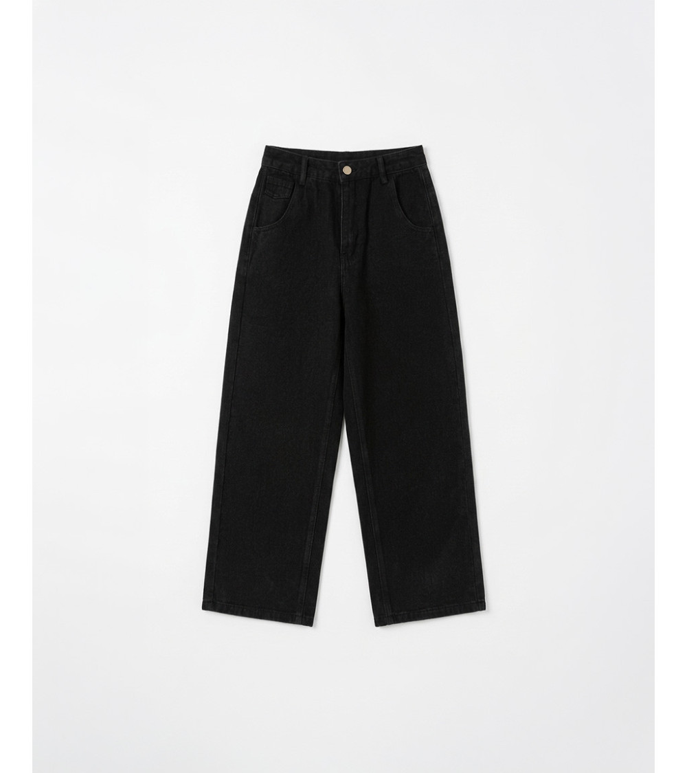 JEANS WIDE LEG ANIMAL PRINT CON PINZAS | MULAYA