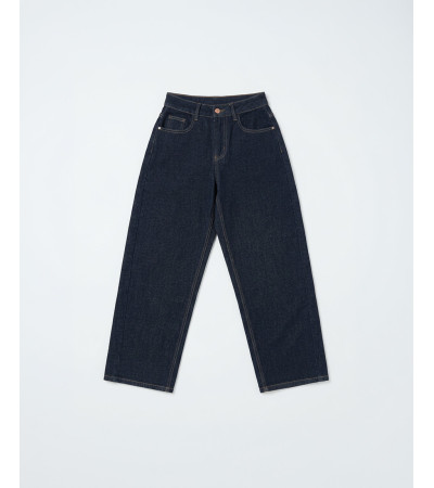 JEANS BARREL CON BORDADOS EN BOLSILLOS | MULAYA