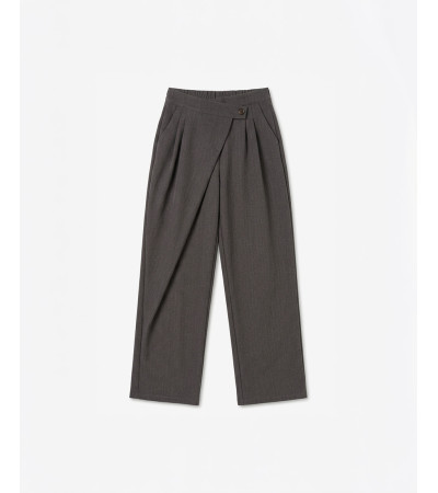 PANTALÓN TIRO ALTO CRUZADO CON PINZAS | MULAYA