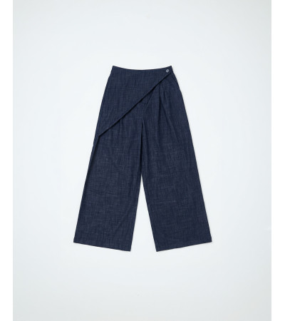 JEANS WIDE LEG CON CINTURA TIPO FALDA | MULAYA