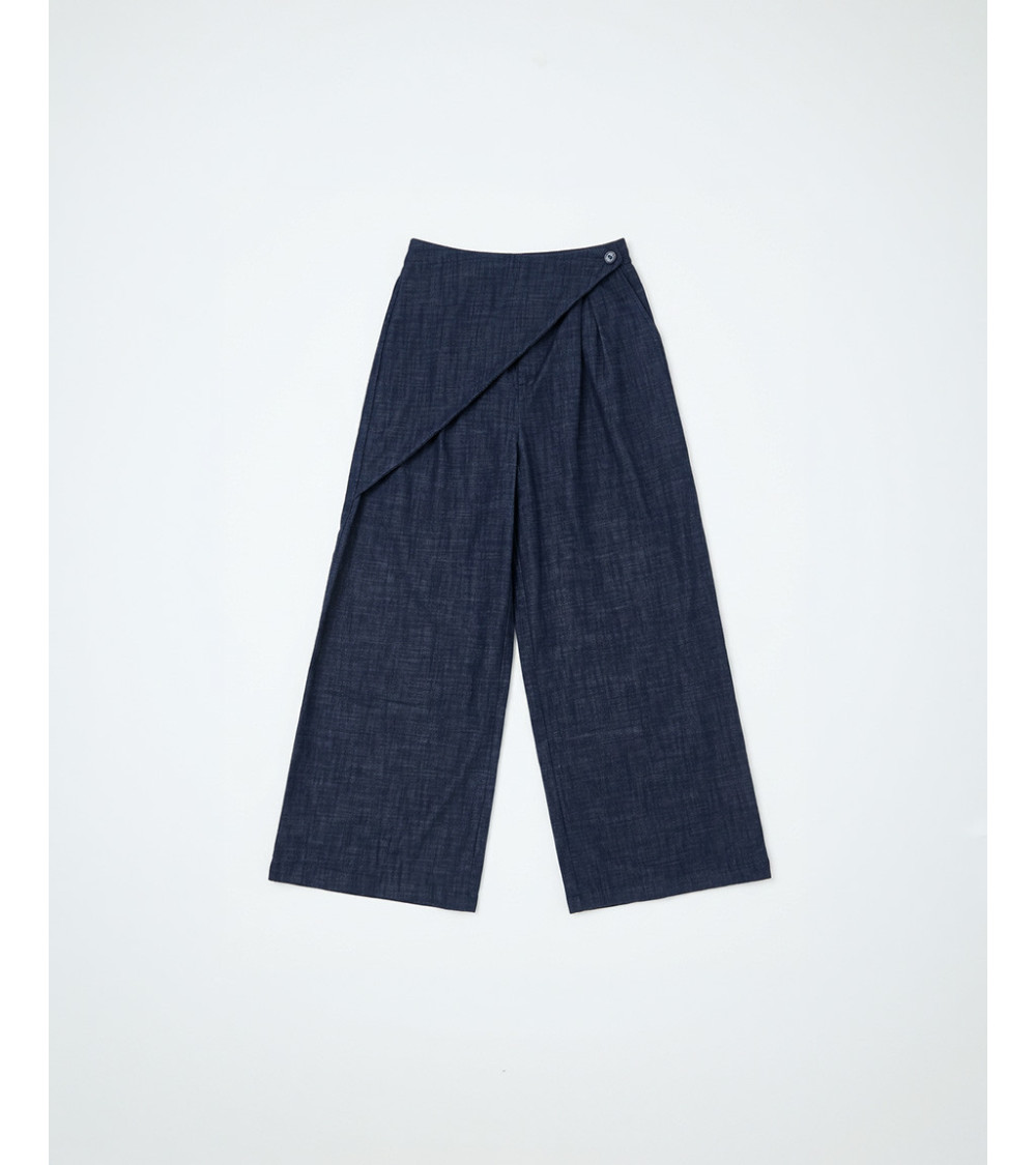 JEANS WIDE LEG CON CINTURA TIPO FALDA | MULAYA