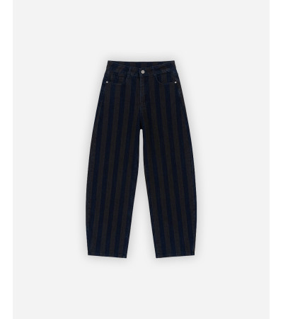 JEANS BALLOON RAYAS CINCO BOLSILLOS | MULAYA