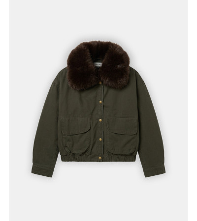 CHAQUETA ACOLCHADA CUELLO PELO DESMONTABLE | MULAYA