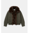 CHAQUETA ACOLCHADA CUELLO PELO DESMONTABLE | MULAYA