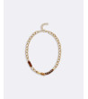 COLLAR CORTO ESLABONES RESINA ACERO | MULAYA