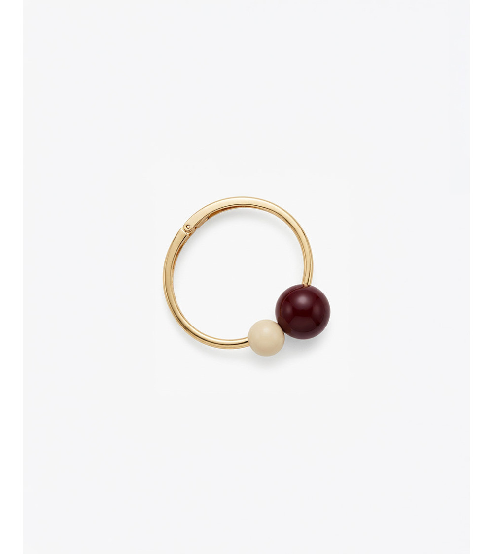 PULSERA RÍGIDA DOBLE BOLA RESINA BISAGRA | MULAYA