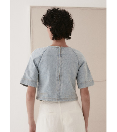 BLUSA DENIM TEXTURA