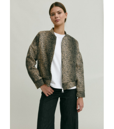 CHAQUETA BOMBER ANIMAL PRINT