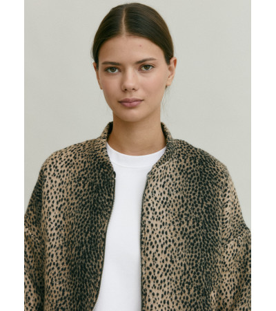 CHAQUETA BOMBER ANIMAL PRINT