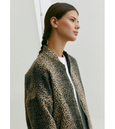 CHAQUETA BOMBER ANIMAL PRINT