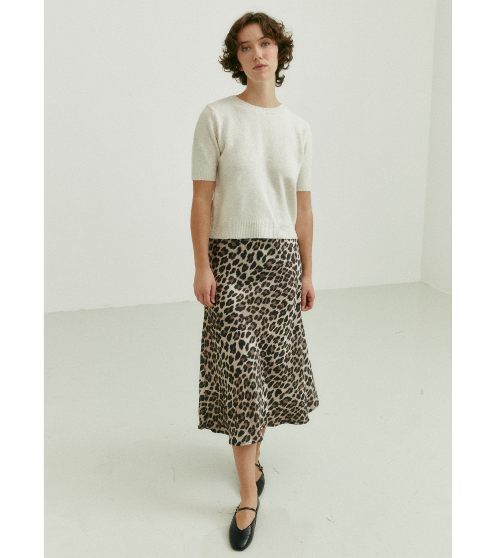 Falda animal print leopardo