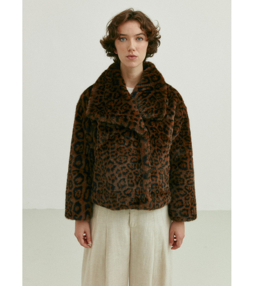 CHAQUETÓN PELO LEOPARDO