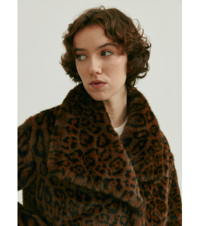 CHAQUETÓN PELO LEOPARDO