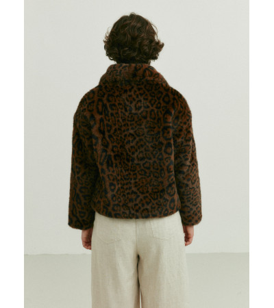 CHAQUETÓN PELO LEOPARDO