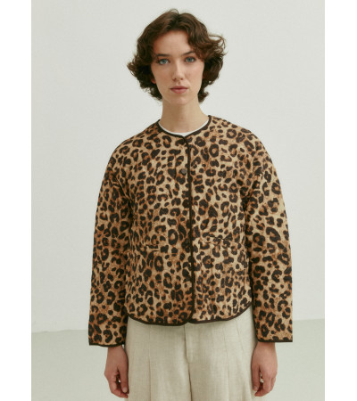 CHAQUETA ACOLCHADA LEOPARDO