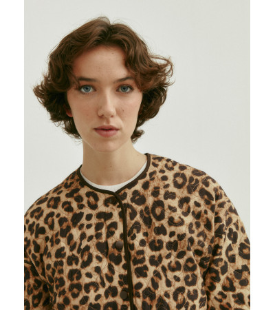 CHAQUETA ACOLCHADA LEOPARDO