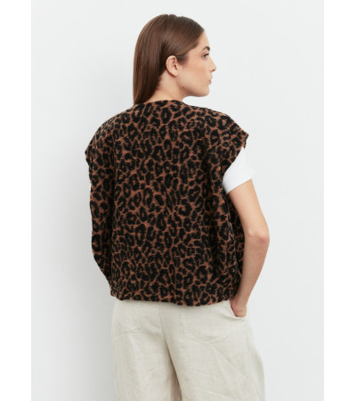 CHALECO LEOPARDO ABIERTO