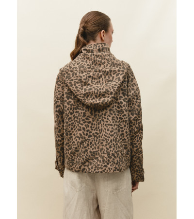 CHAQUETA ANIMAL PRINT CAPUCHA