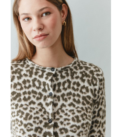 CHAQUETA PUNTO LEOPARDO