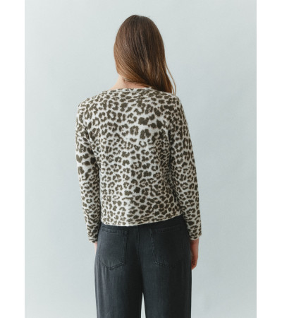 CHAQUETA PUNTO LEOPARDO