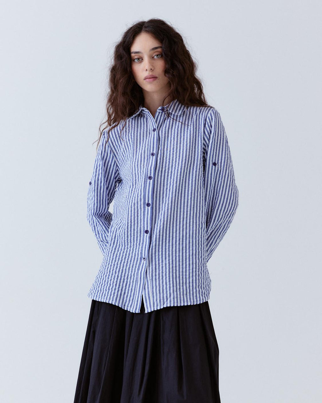 CAMISA LARGA RAYAS