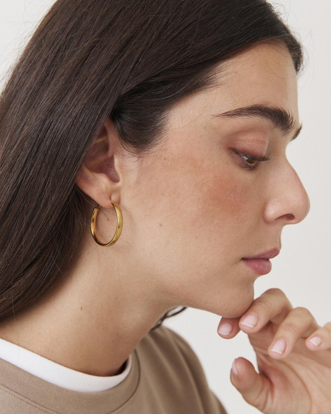 PENDIENTES DE ARO DORADO