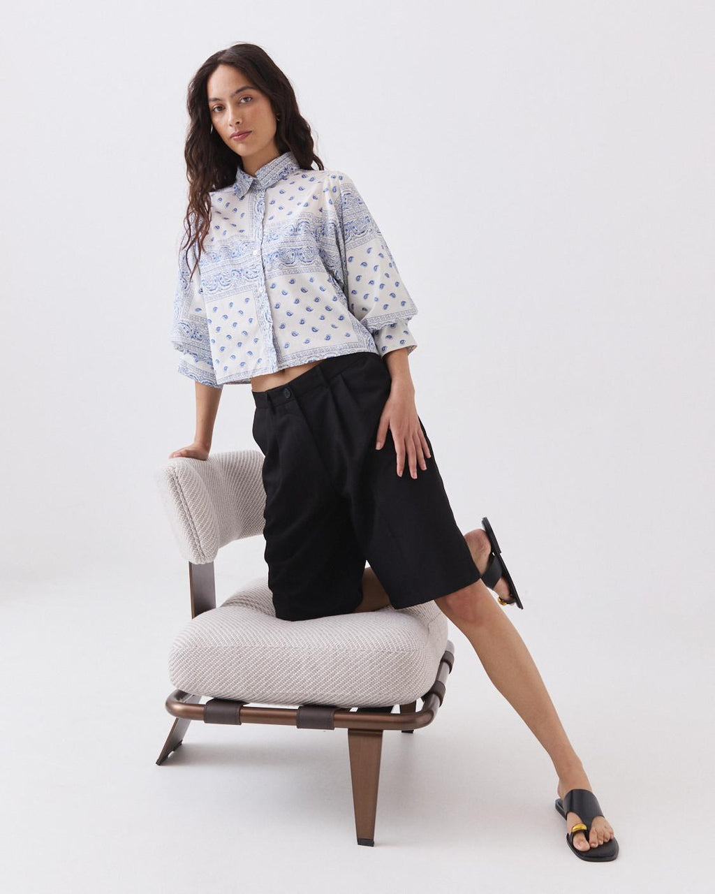 CAMISA BOXY FIT PAISLEY