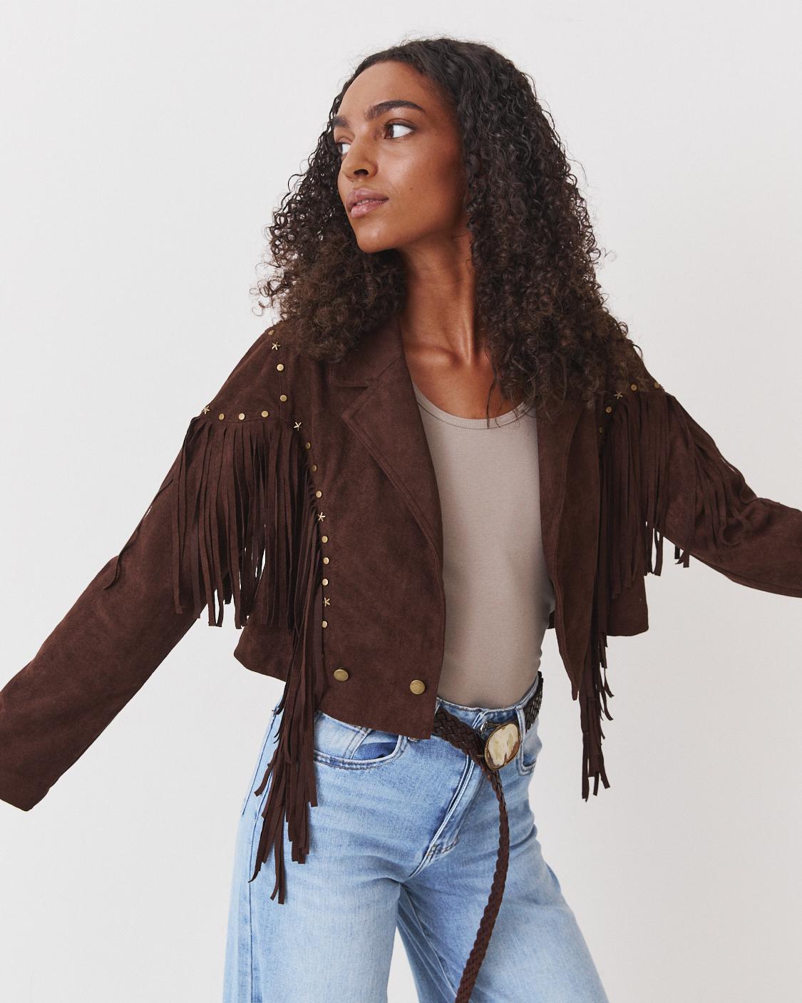 CHAQUETA ANTE FLECOS
