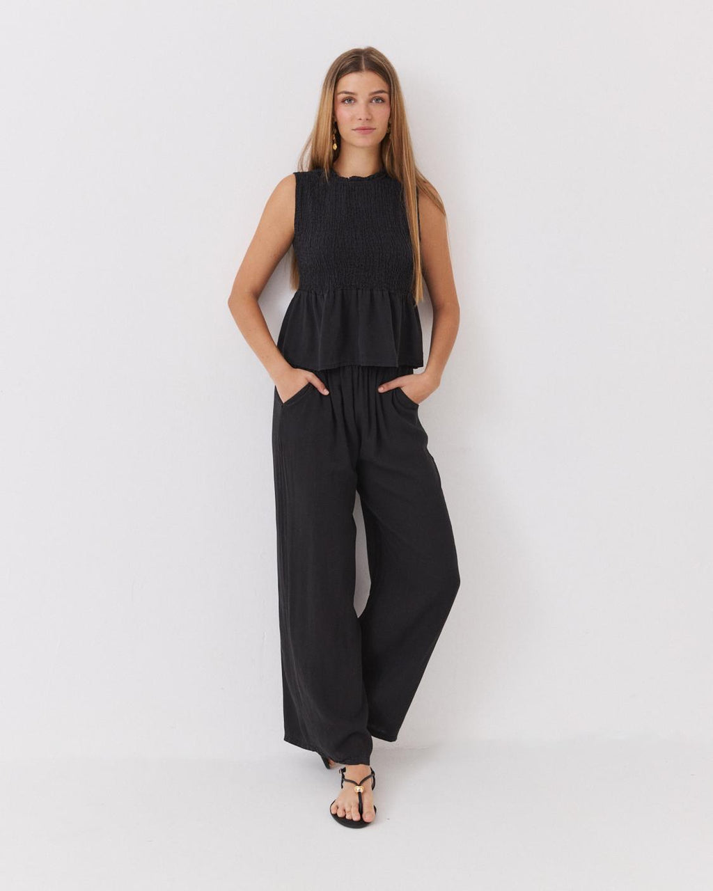 TOP NIDO ABEJA PEPLUM