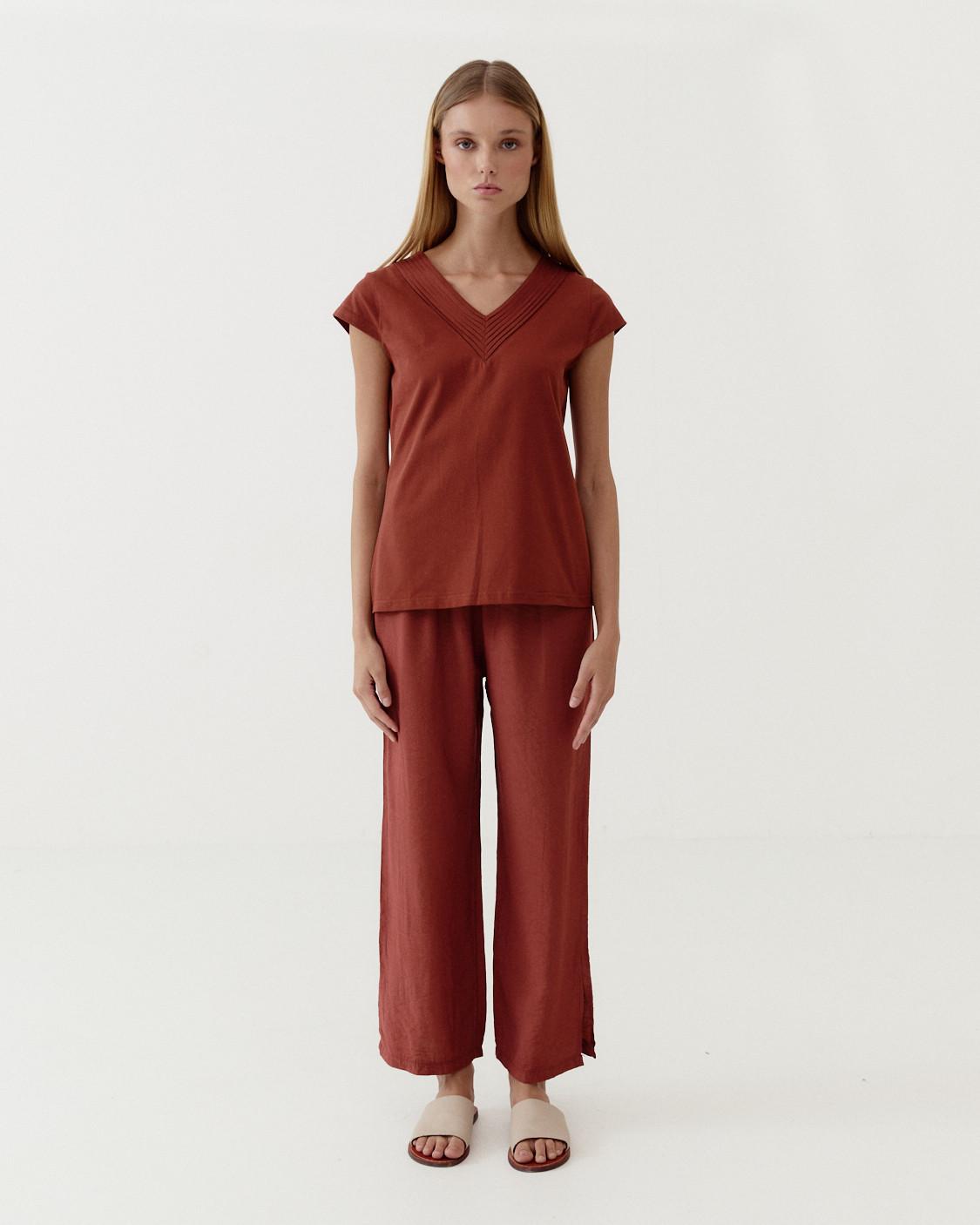 PANTALÓN RECTO CINTURA ELÁSTICA