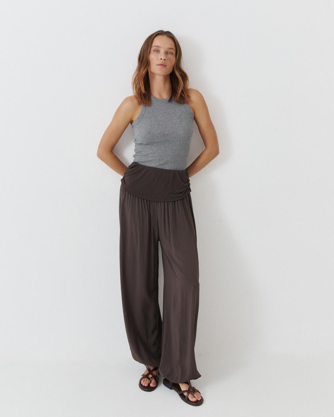 PANTALÓN BOMBACHO CINTURA ANCHA