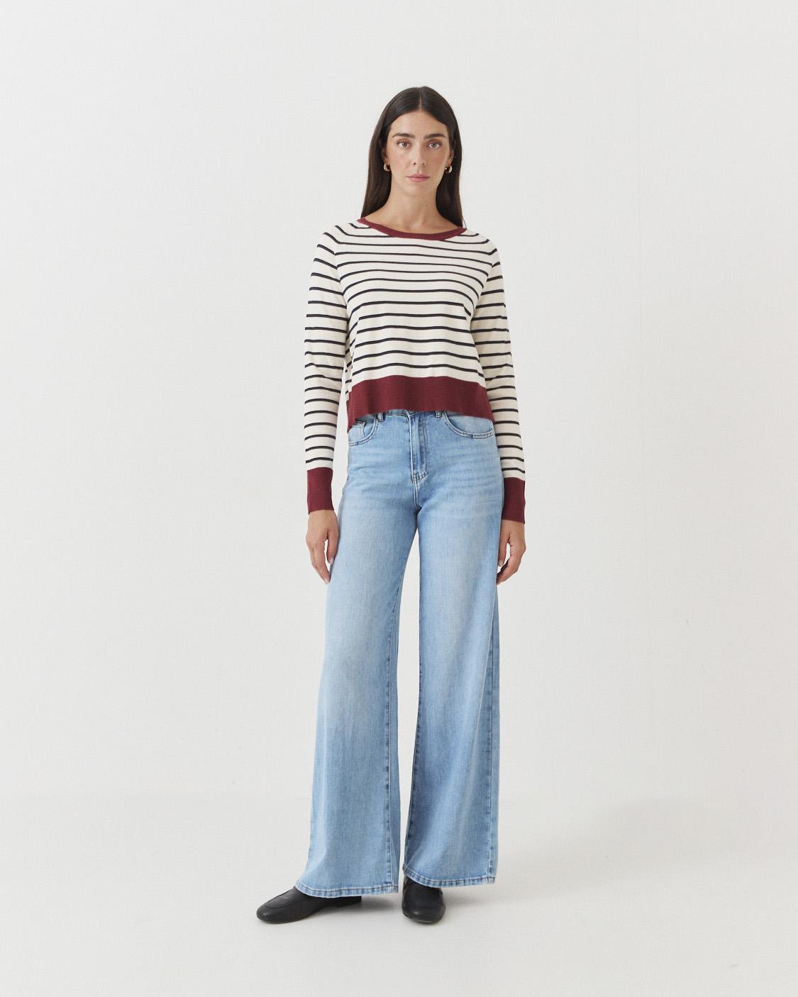 COLORBLOCK STRIPED SWEATER