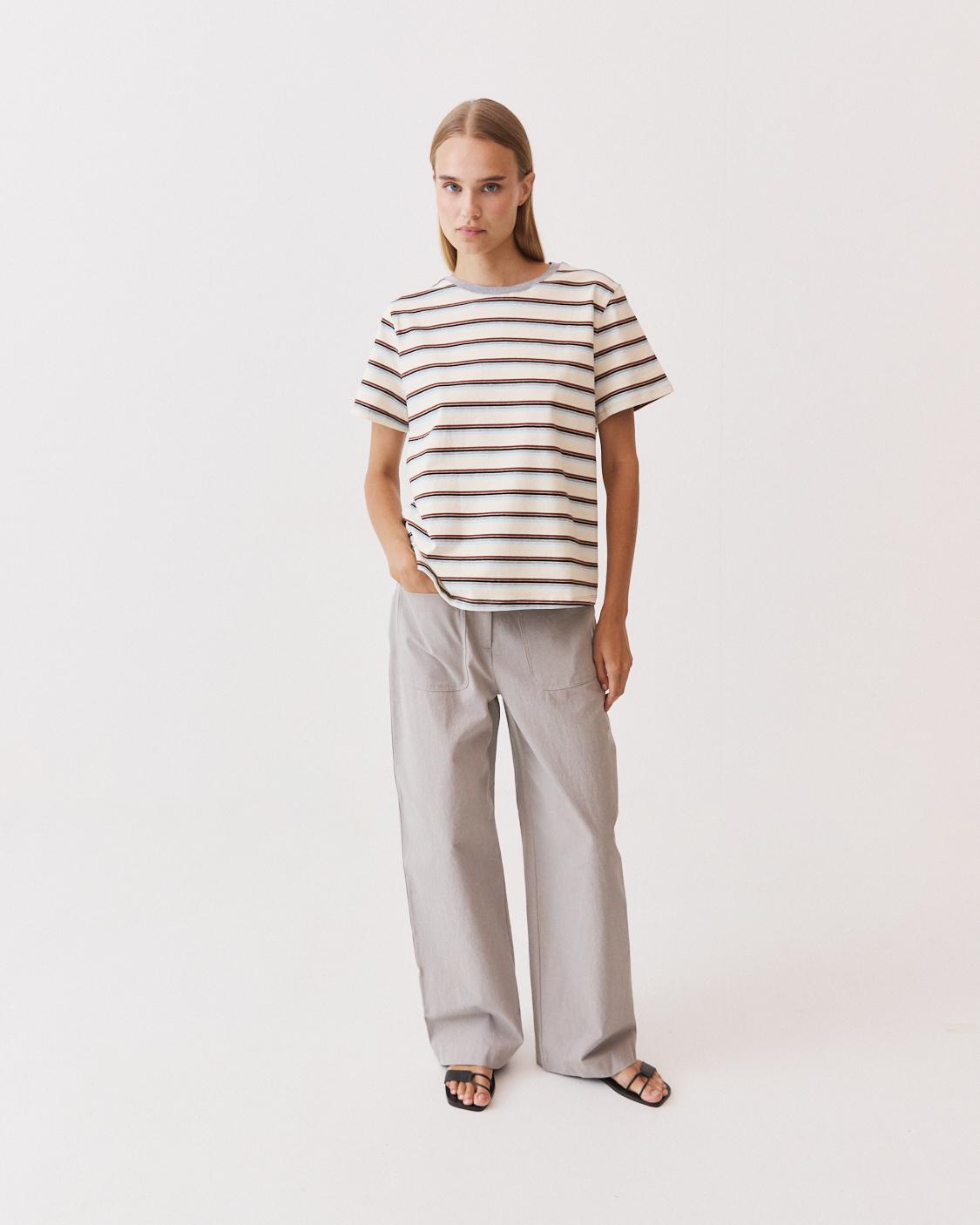 SHORT SLEEVE STRIPED T-SHIRT