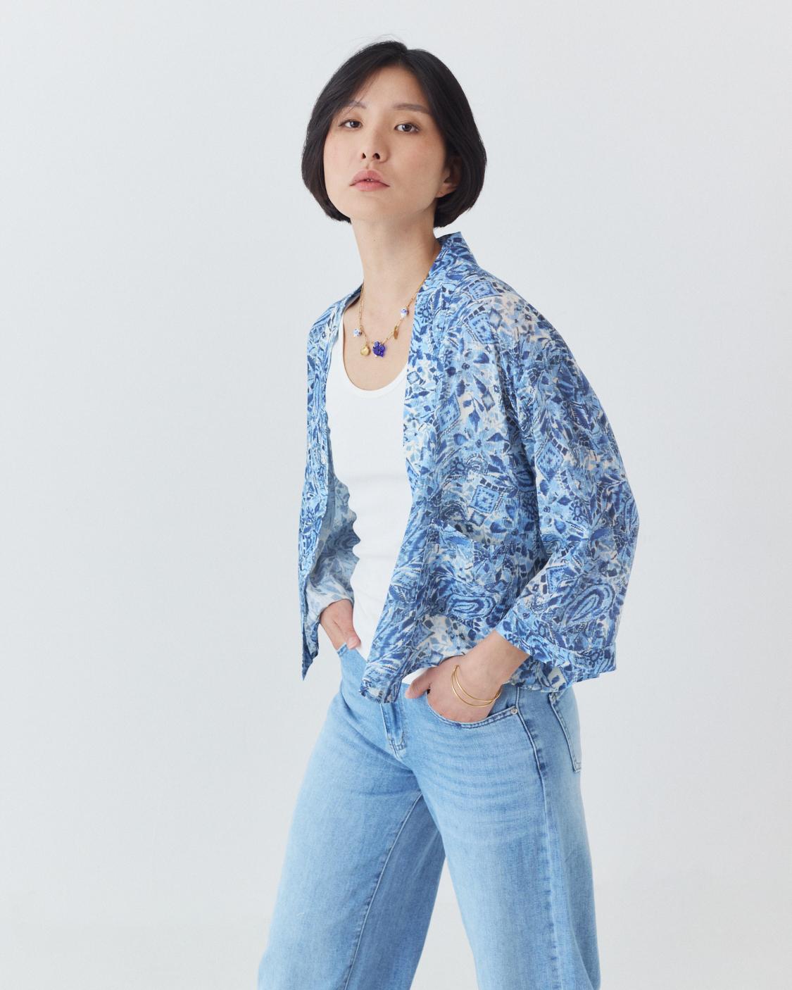 KIMONO CROPPED ESTAMPADO