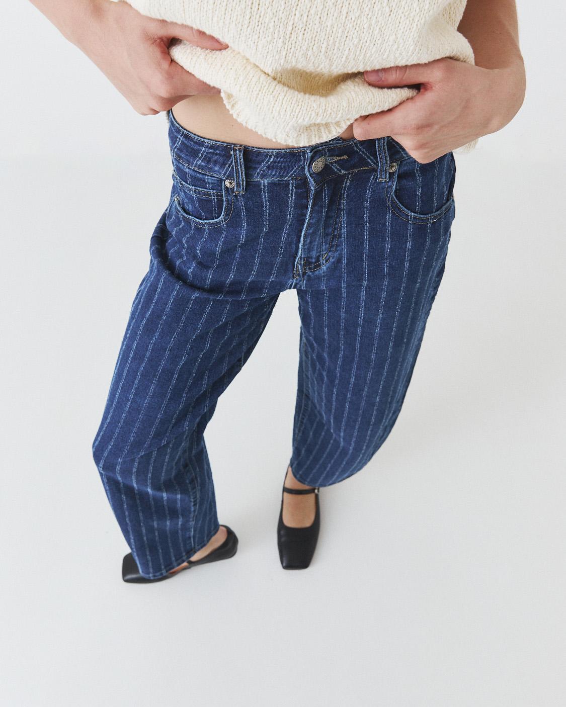 JEANS BALLOON EFECTO RAYADO