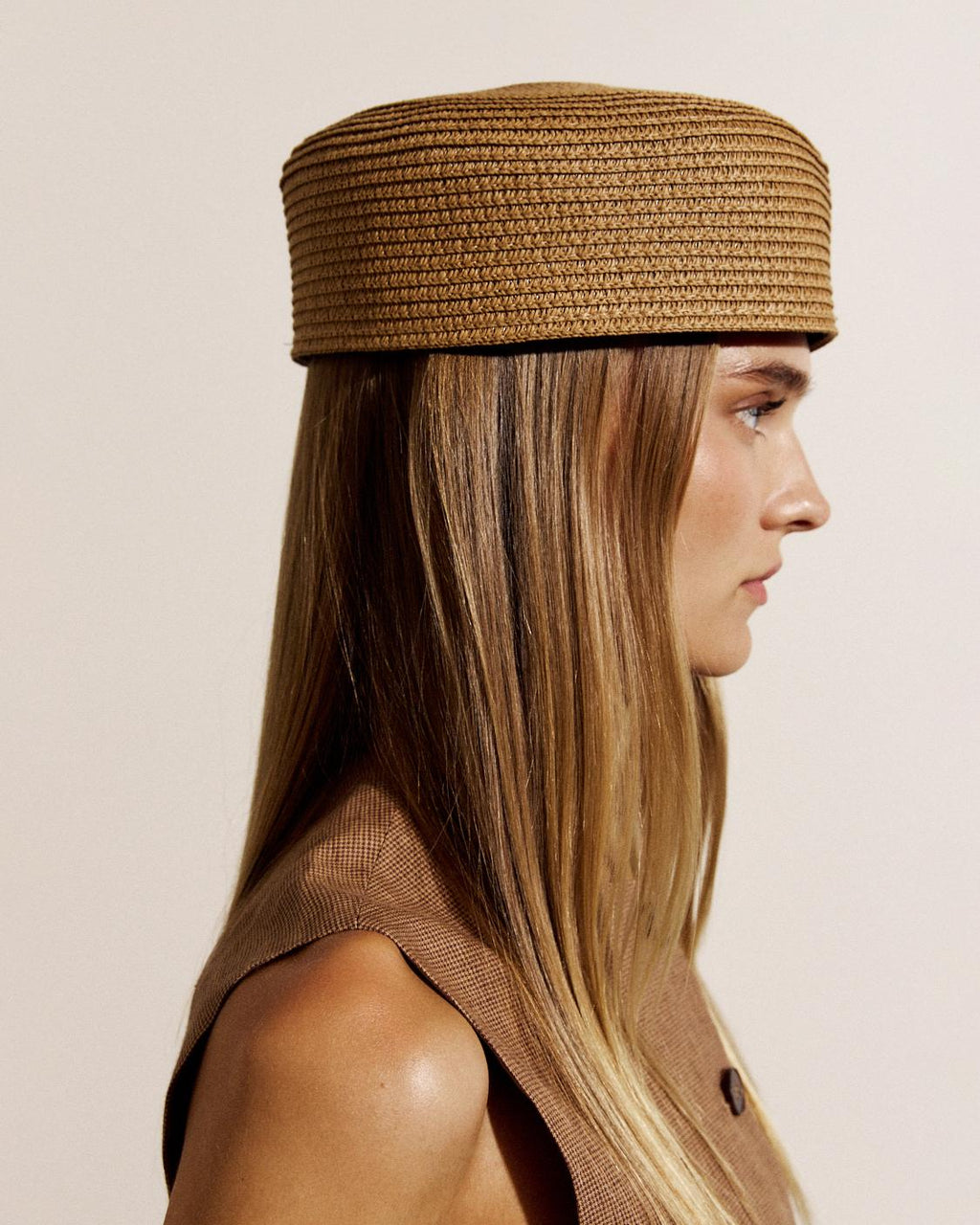 SOMBRERO PILLBOX RAFIA