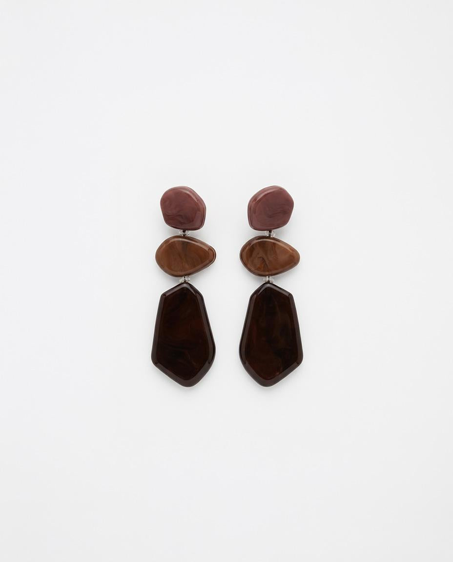 PENDIENTES GEOMÉTRICOS RESINA