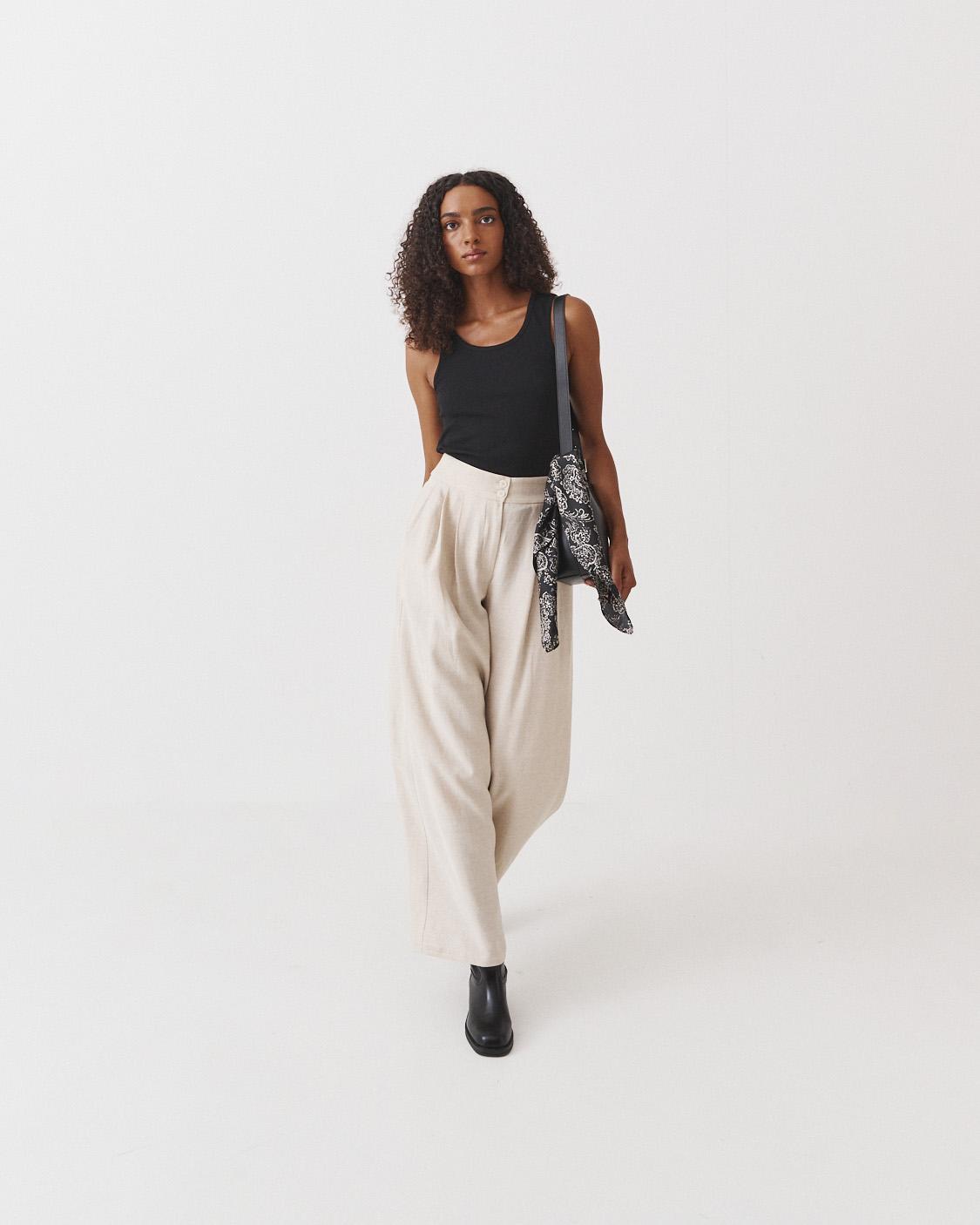 LINEN PALAZZO PANTS