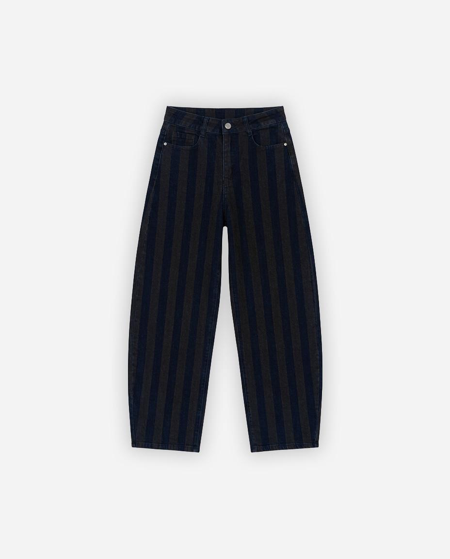 STRIPED BALLOON JEANS