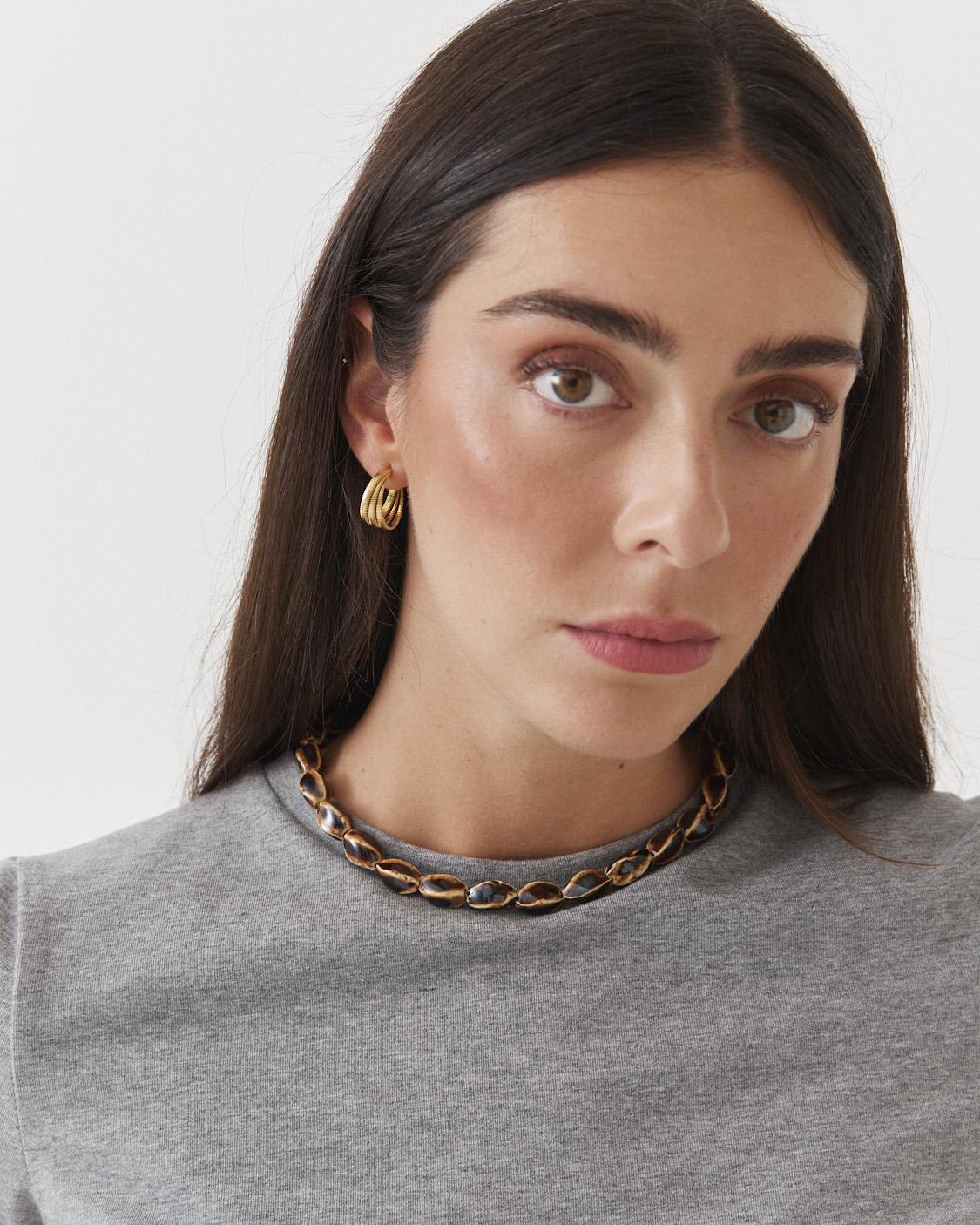 STONE EFFECT BEAD NECKLACE