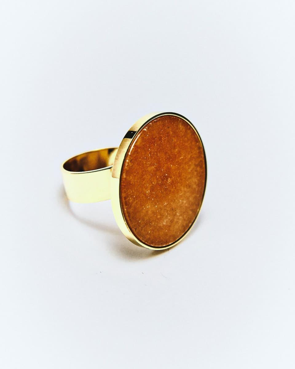 ANILLO CIRCULAR EFECTO PIEDRA